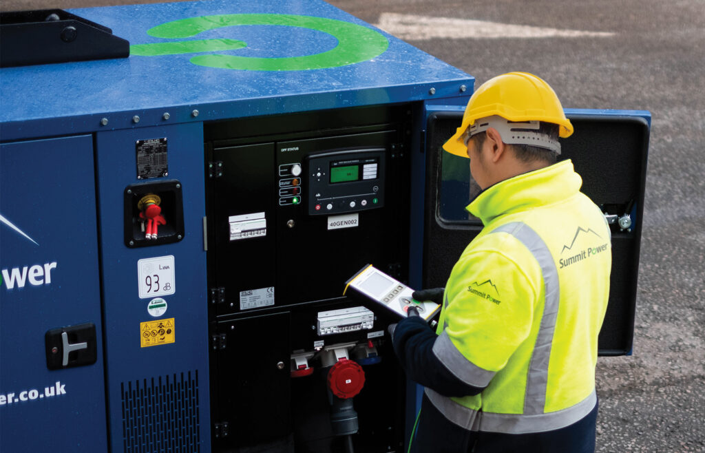Working for Summit Power Engineer photo with generator